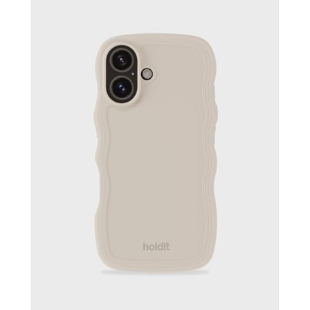 holdit iPhone 16 Plus Skal Wavy Light Beige