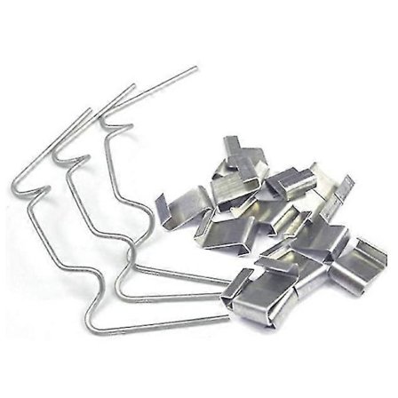 Växthusglas Clips Glasruta Fixering Rostfritt Stål Överlappning Trädgårdsskötsel 50 st W+z Clips