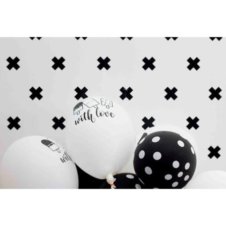 Noordwand Fabulous World Tapet Cross Vit Och Svart 67104-6 Svart