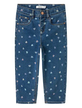 Nmfbella Mom Shaped Jeans 3555-On Noos Blue Name It