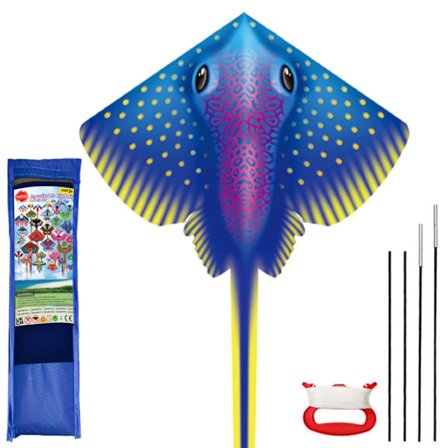 Drager til Børn i Alderen 8-12, Stor Drager til Drenge Voksne Let at Flyve & Samle, Stranddrager med 100 Meter Dragesnor