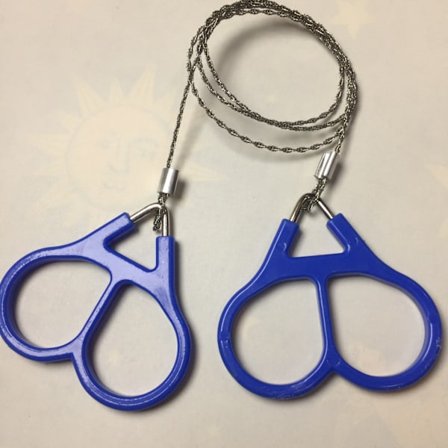 2 stk. Snorsag i rustfritt stål, minisnorsag, nødssag, overlevelsessett for fotturer, camping og nødsituasjoner