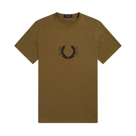 Fred Perry, T-Shirts Bruin, Heren, Maat:M