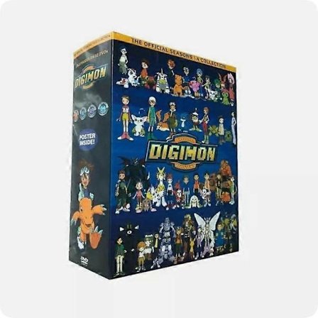Digimon Digital Monster: Kompletta serien Säsong 1-4 (DVD 32-Disc Box Set) engelsk version