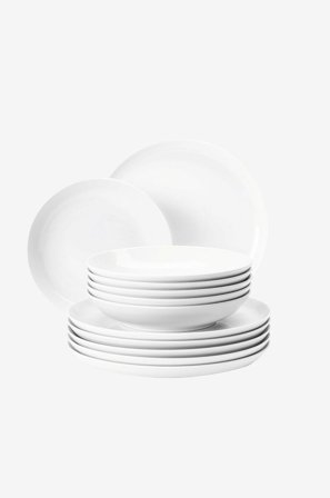 Seltmann Weiden - Middagsset Seltmann Lido 12 delar - Vit - Tallrikar - Från Homeroom