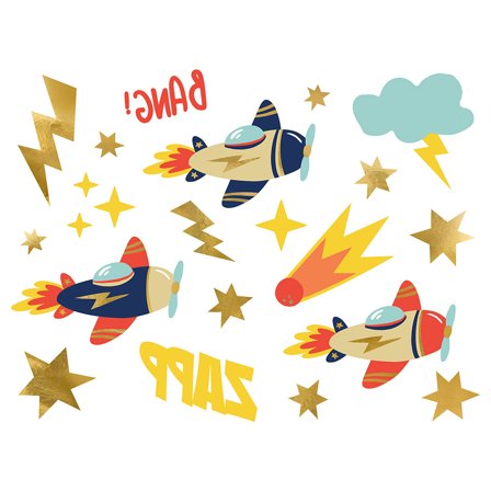 Siirtotatuoinnit Lentokone 22 kpl