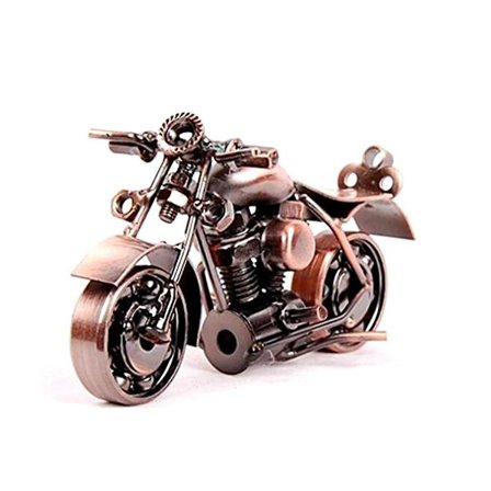 Metall Motorsykkel Dekor Figur Jern Motorsykkel Skulptur Skrivebord Dekor Kunst Gave Hjem Dekor (FMY)
