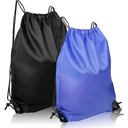 2 ST Poser, PE Gymbag, Snørestrekk Bag Treningsbag Personlig Bag for Sport, Skole, Reise og Diverse Andre Aktiviteter
