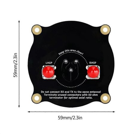 5.8GHz Triple Feed Patch Antenne SMA Directionel Cirkulært Polariseret Antenne til FPV Fatshark Goggles RC Drone (FMY)