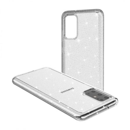 Samsung S20 Stötdämpande Mobilskal Gnistra Silver Silver