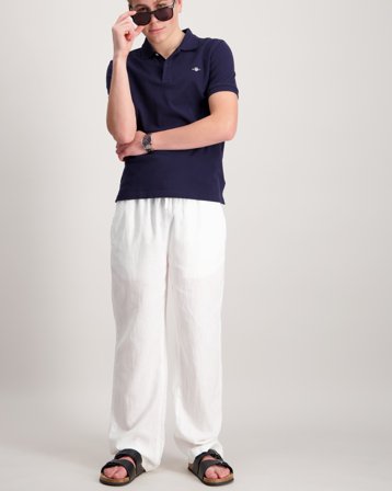 GANT COTTON LINEN PANTS Hvit Bukser Gutt - Kids Brand Store