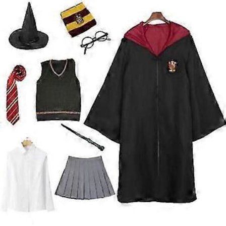 Hermione Granger Rohkelikko-univormu lapsille ja aikuisille, Harry Potter -tyylinen cosplay-esiintymisasu, Hogg Oates College -Halloween-asu