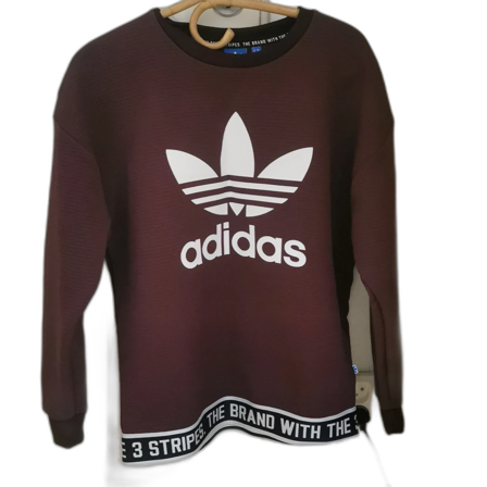 Adidas vinröda tröja