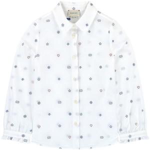 Kids - Gucci Embroidered oxford shirt - Tops - 10 years - Cream - Mädchen