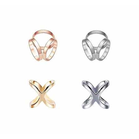 Skjerfring Silkeskjerf Lås Skjerfklips Sink Legering Enkel Silkeskjerf Lås For Damer Silkeskjerf (8 stk)