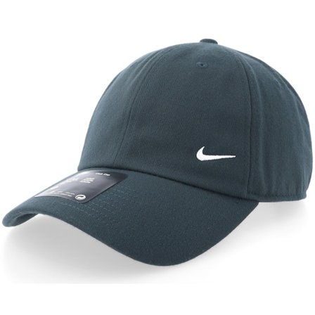 Nike - Modrá unconstructed Kšiltovka - Club Cap Small Swoosh Seaweed/Sail Dad Cap @ Hatstore