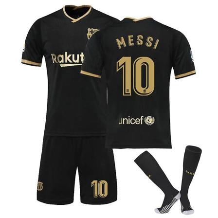 Barn Pojkar Fotboll Dräkt Ungdom Fotboll T-shirt Jersey Uniform black gold NO.10 black gold NO.10 6-7years