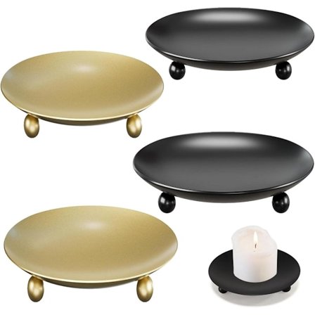 4 kpl - C&lestick - C&le-pidike - C&le-pidike - Metallinen c&lestick - Joulukoristeet