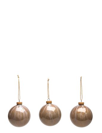 Deco Ball 'Marble' Home Decoration Christmas Decoration Christmas Baubles & Tree Accessories Multi/mønstret Broste Copenhagen