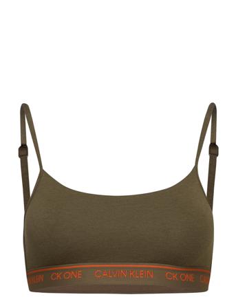 Unlined Bralette Lingerie Bras & Tops Soft Bras Tank Top Bras Ruskea Calvin Klein