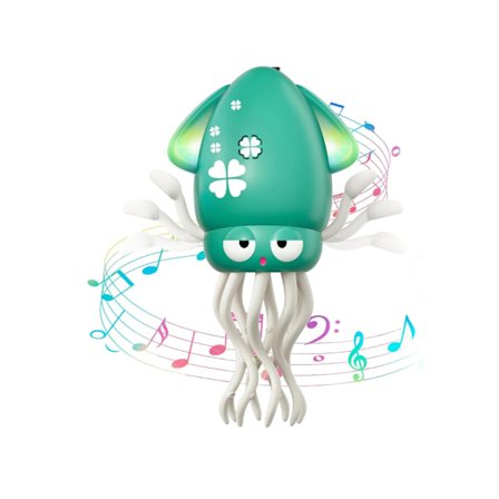 Bestselgende magisk dansende blekksprut elektrisk dekompresjon blekksprut barnas sensor rømming automatisk hindring unngåelse blekksprut leketøy grønn