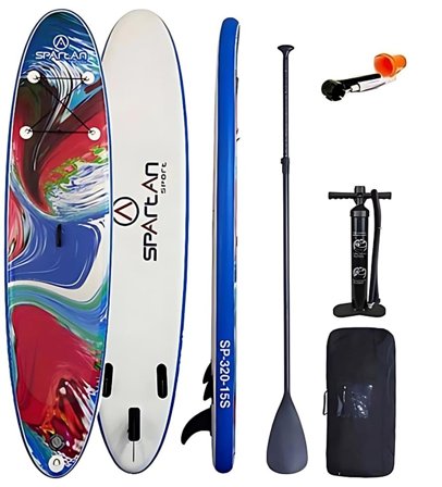 Spartan SUP Board Blue/Red/White, Sport & Velvære, Svømmeudstyr, Øvrigt
