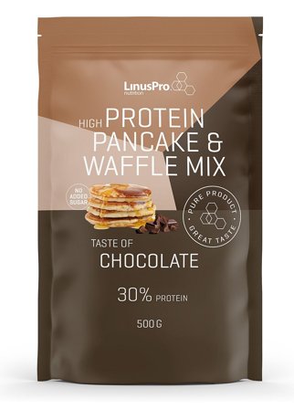 LinusPro Nutrition Protein Pancake Mix Chocolate 500 g, Sport & Velvære, Protein & Energi, Proteinpulver