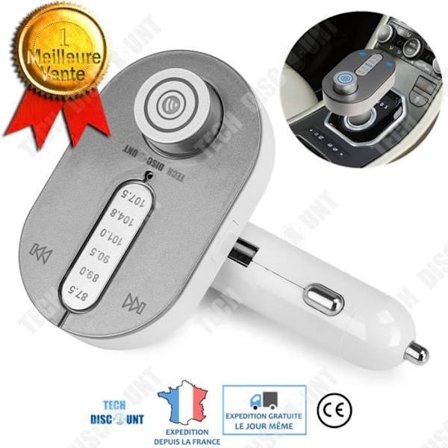 TD Bluetooth FM-sändare kompatibel bil USB SD-kortläsare Trådlös laddare iPhone Smart handsfree FM-radio