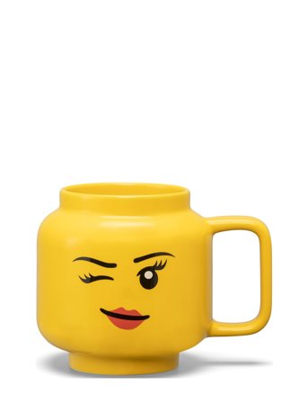 LEGO STORAGE | Lego Ceramic Mug Large Winking Girl | L