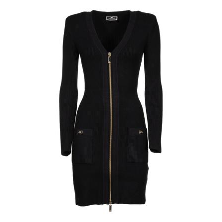 Elisabetta Franchi, Midi Skirts Zwart, Dames, Maat:S,Viscose
