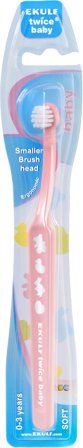 Ekulf Twice Baby tannbørste soft 0-3år 1 stk