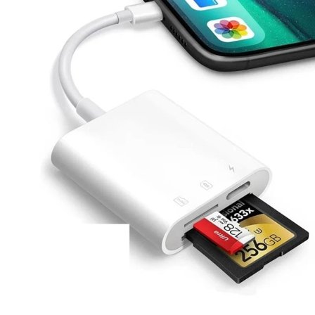ios til SD kort læser til iPhone 12 11 13 14 15 Pro Max hukommelse kamera SD kort adapter til iPhone iPad MacBook