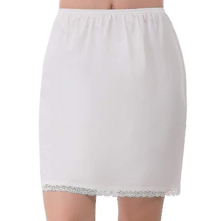 Dam Spets Elastisk Cling Resistant Underkjol Underkjol Halv midja kjolar _OP