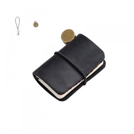 Dagbok Notisbok, Journal Planner i kuskinnomslag, Vintage Mini