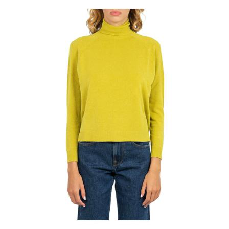 Solotre, Turtlenecks Geel, Dames, Maat:L