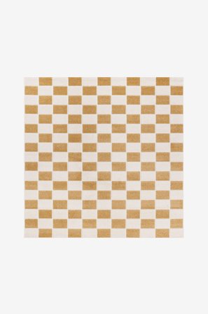 KM Home - Fladvævet tæppe Hawaii - Gul - Fladvævede tæpper - 200X200 - Fra Homeroom