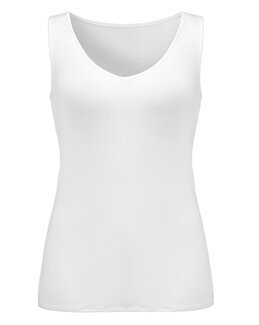 Singlet bambus Hvit - XL - Damella