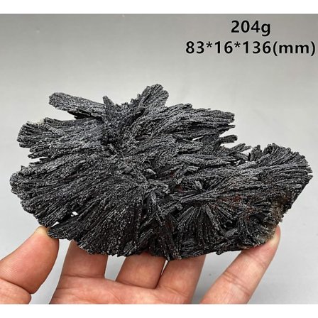 Naturlige nålformede brasilianske svarte turmalinmineraler