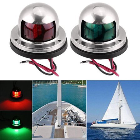 2 st Navigationsljus 8 LED Marin Båge Båt 12V Yacht Pontong Ljus