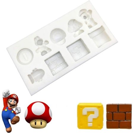 Super Mary Mould Sjokolade Krystall Drop Lim Mould Cupcake Mould Fondant Silikonform (1 pakke)