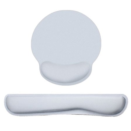 Musmatta med handledsstöd, minneskumtangentbordsunderlägg, Easy Grey