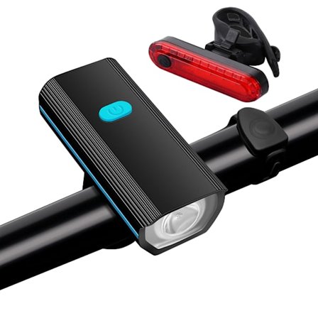 Cykelforlygte USB Genopladelig 3 Lystilstande Meget Lys Cykellygte Sæt Let at Installere til Mountainbike