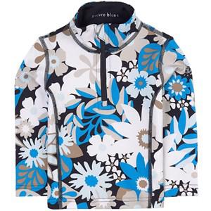 Kids - Poivre Blanc Blue Flower Print Baselayer Top 18 months - Tops - 18 months - Blue