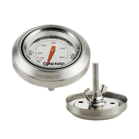 Temperaturmåler Termometer for Weber Traveller Utemøbler Grill BBQ Grill Bygget-inn Loppmåler for Kull Utemøbler Grill Pit Wood db