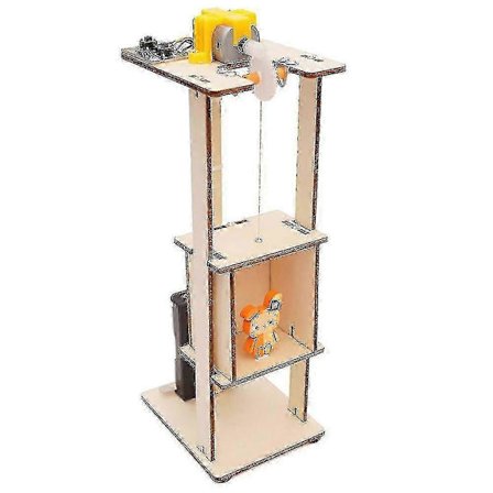 DIY Montera Elektrisk Hiss Leksaker Barn Vetenskap Experiment Material Kit Leksaker Gåvor 25-26[D]