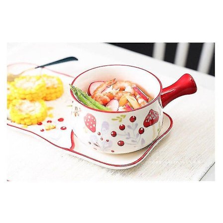 Japansk Håndmalet Keramisk Skål Tallerken Kop Sæt Morgenmad