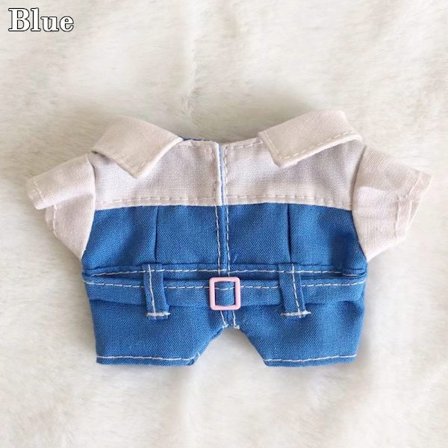 10cm Dukkeklær Arbeidsklær Klær BLÅ