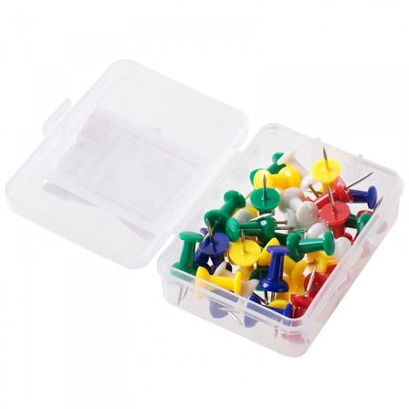 40-pack 4,5 cm Jumbo Push Pins för Korktavla, Stora Färgade Push Pins Stora Häftstift För