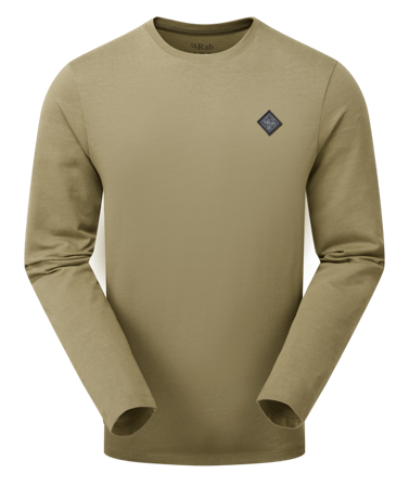 Rab Basecamp Logo Badge LS Tee Light Khaki