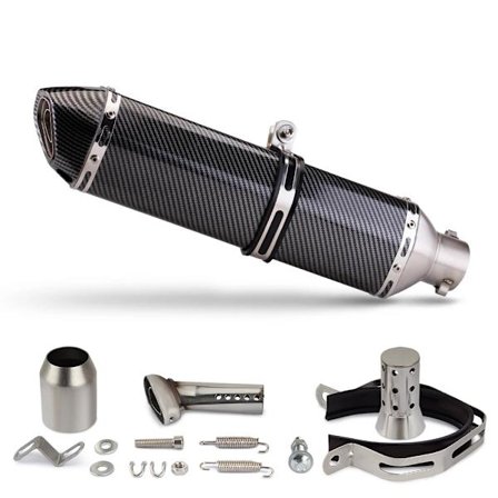 Motorcykel Rustfrit Stål Heksagonal Lyddæmper Udstødningsrør DB Killer 470mm 51mm F850GS C650 SPORT Cfemale NINJA7 MT03 GSX8S